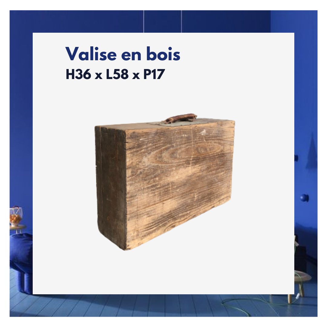 Valise déco en bois