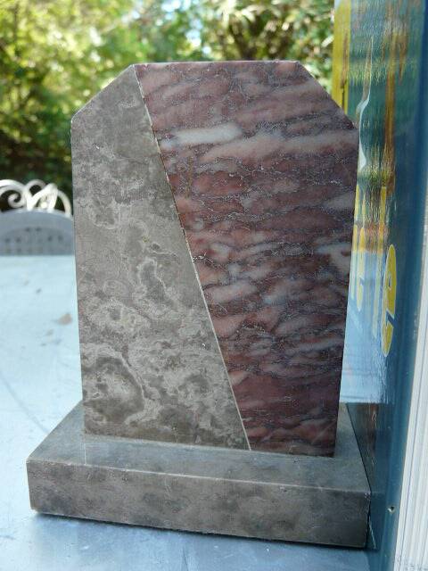 Paire de serre livres en marbre art déco