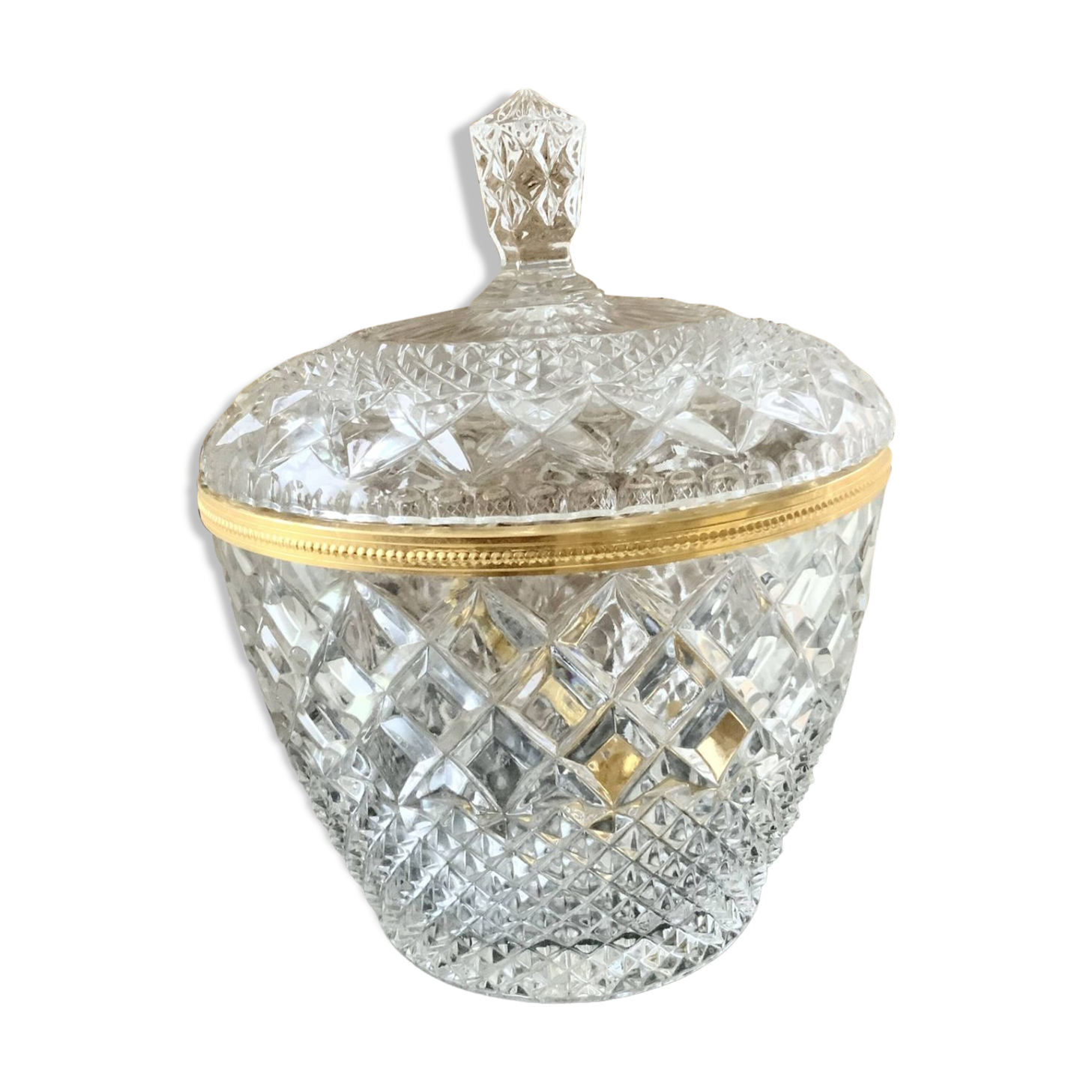 Bohemian crystal punch sangria pot