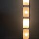 Arlus metal floor lamp and 4 glass lampshades - 1950