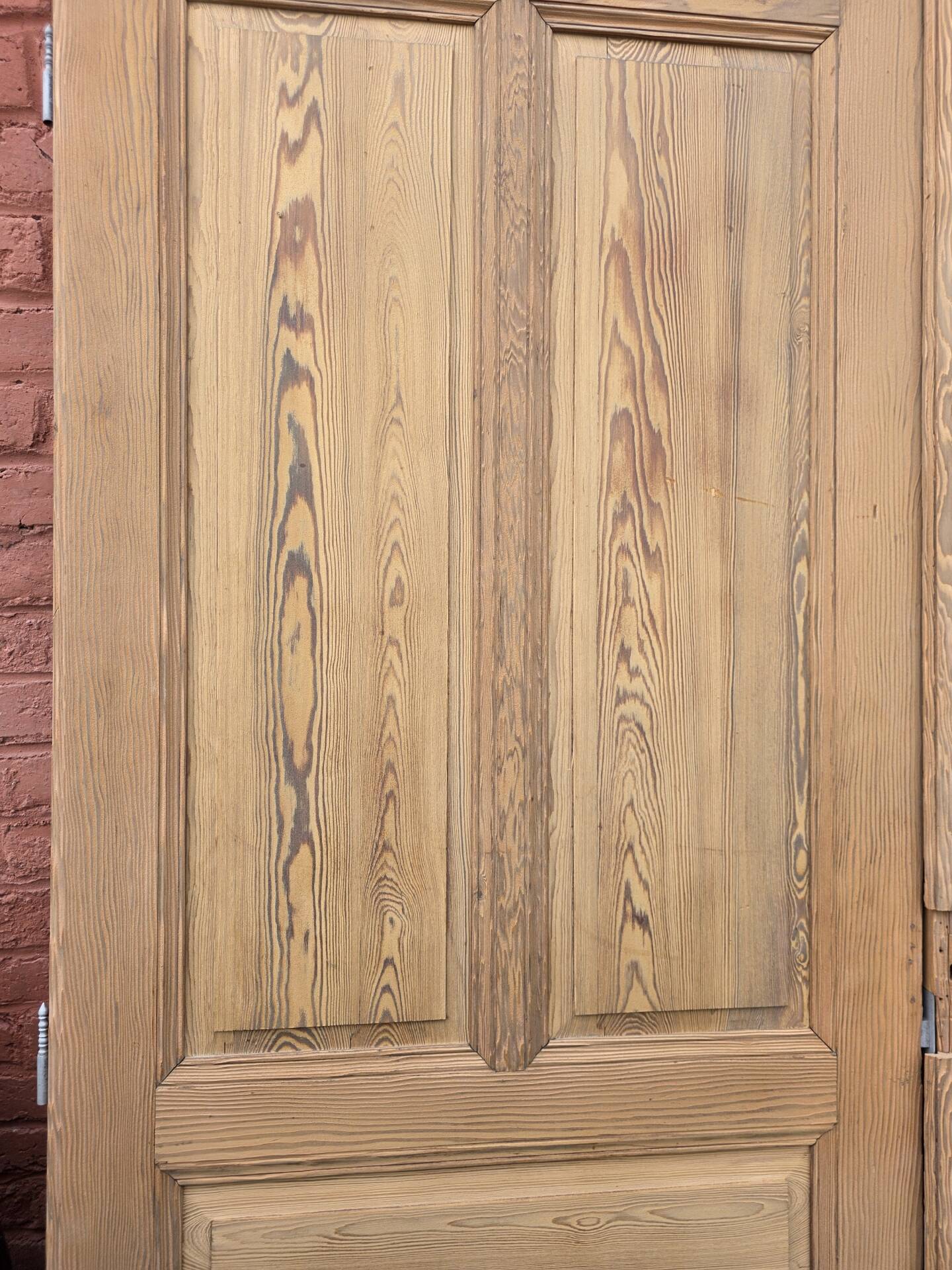 4 old cupboard doors in pitch pine