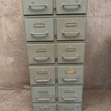 Structure of 6 vintage industrial lockers