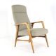 mid century vintage Fauteuil herenmodel 'Duivendrecht beige - opnieuw bekleed