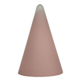 Matte Pink glass SCE Teepee table lamp , 1970’s , France