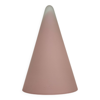 Matte Pink glass SCE Teepee table lamp , 1970’s , France