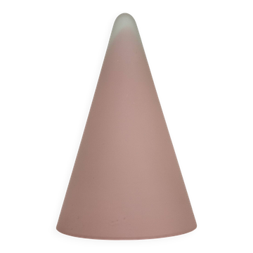 Matte Pink glass SCE Teepee table lamp , 1970’s , France