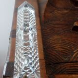 Set of 12 cut crystal knife holders