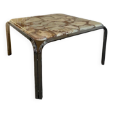 Table basse en marbre et époxy, style Bauhaus, années 60