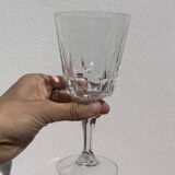 10 old cut stemmed glasses