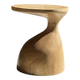 Sexy Neck - Solid wood (monoxyle) side table in natural colour H45