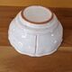 Henriot in Quimper - Glazed terracotta salad bowl with green flower decoration
