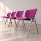 Set of 4 DSC 106 chairs by Castelli