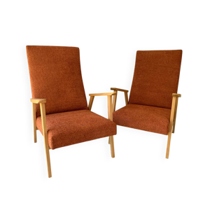 2 fauteuils style scandinave