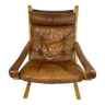 Beautiful vintage Westnofa chair model Siesta by Ingmar Relling. Leather Siësta chair. Nice patina.