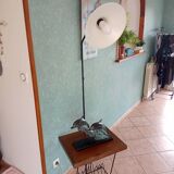 Vintage e-reader floor lamp and shelf door review