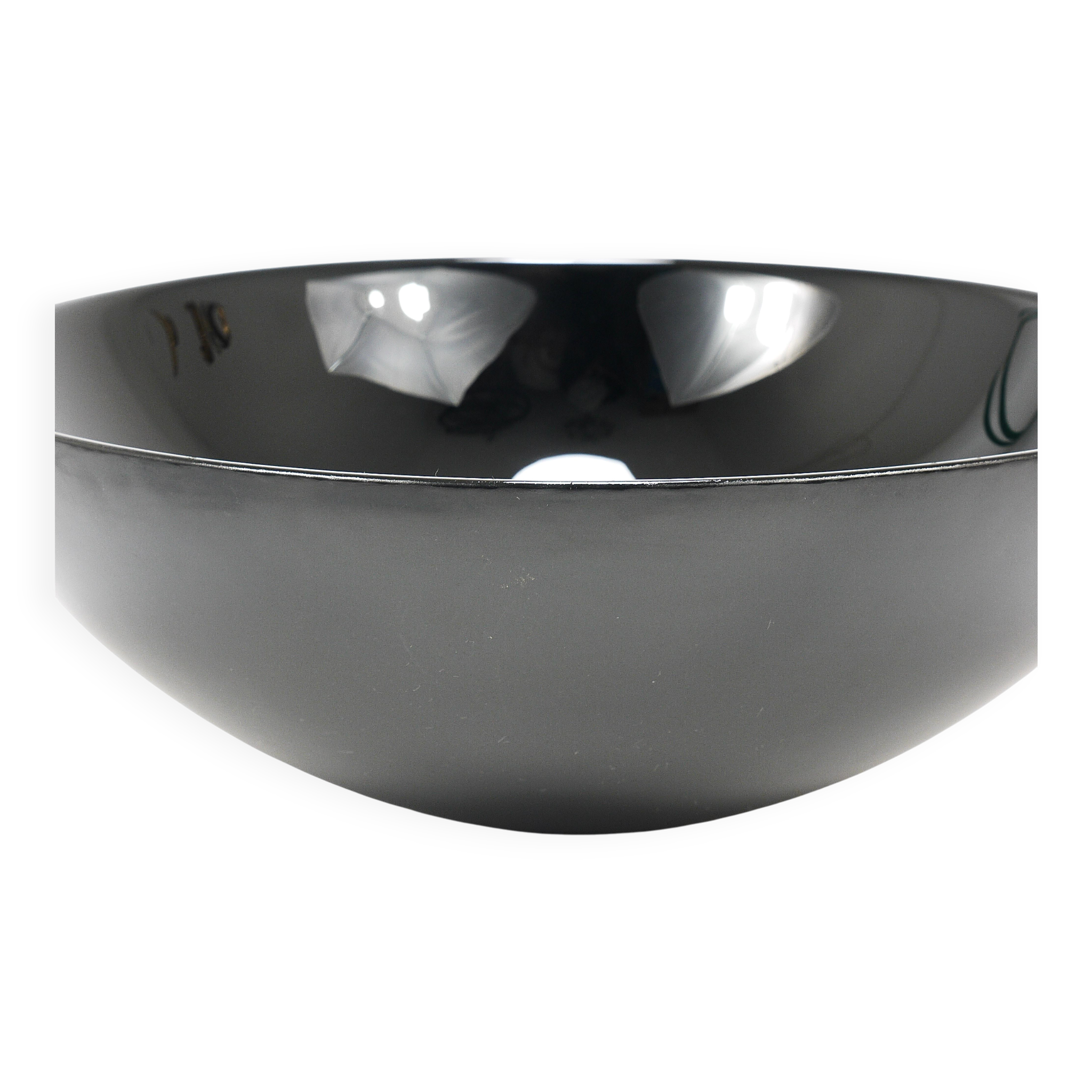 Grand Bol Centre Noir Riedel x Mesa Design, Post-Modernisme Italie, 1980