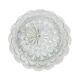 Crystal Ceiling Lamp, Wall Lamp RZB 32310 Floral Motif / Ice Glass, Germany
