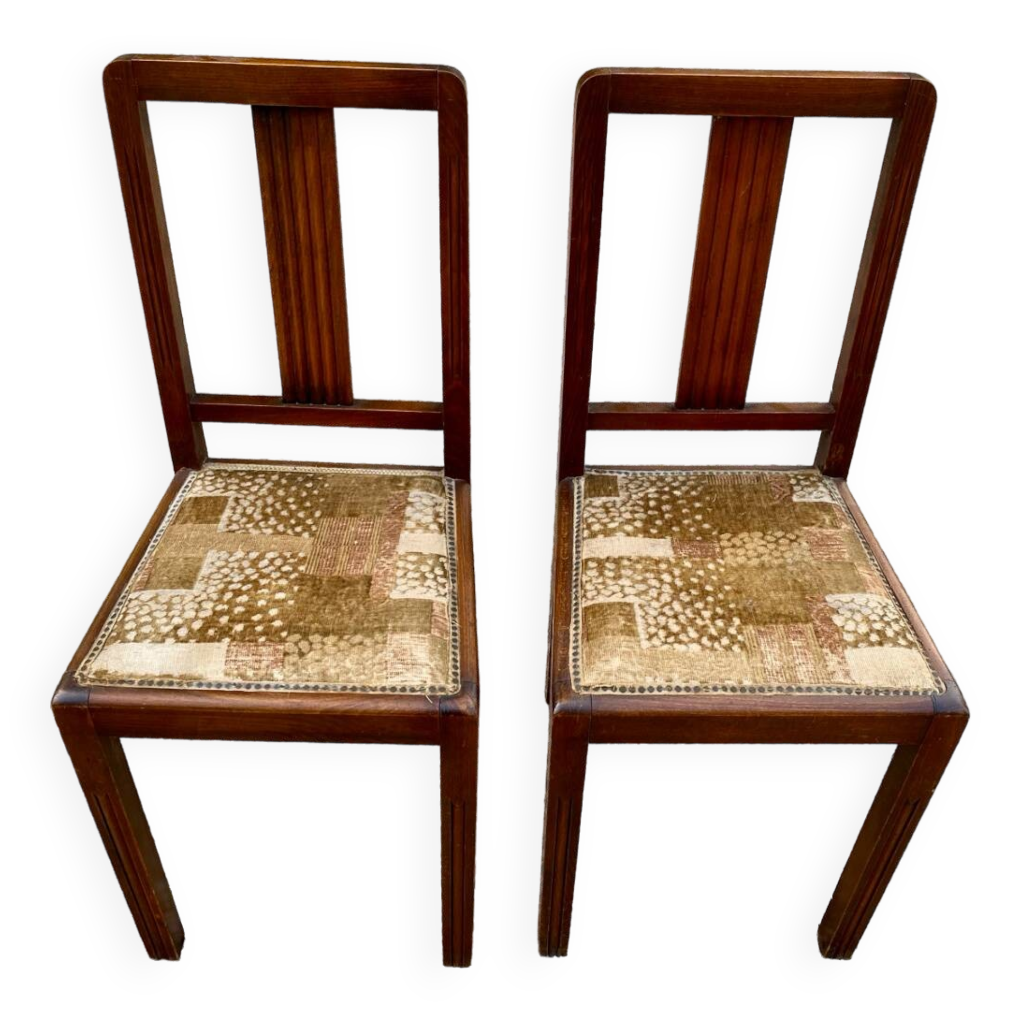 Paire chaises art déco