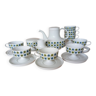 Service 8 cups "Rosette Taïga" Tapio Wirkkala & Ute Schröder for Rosenthal, ca 1970