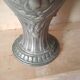 Art Nouveau style pewter vase - amphora vase