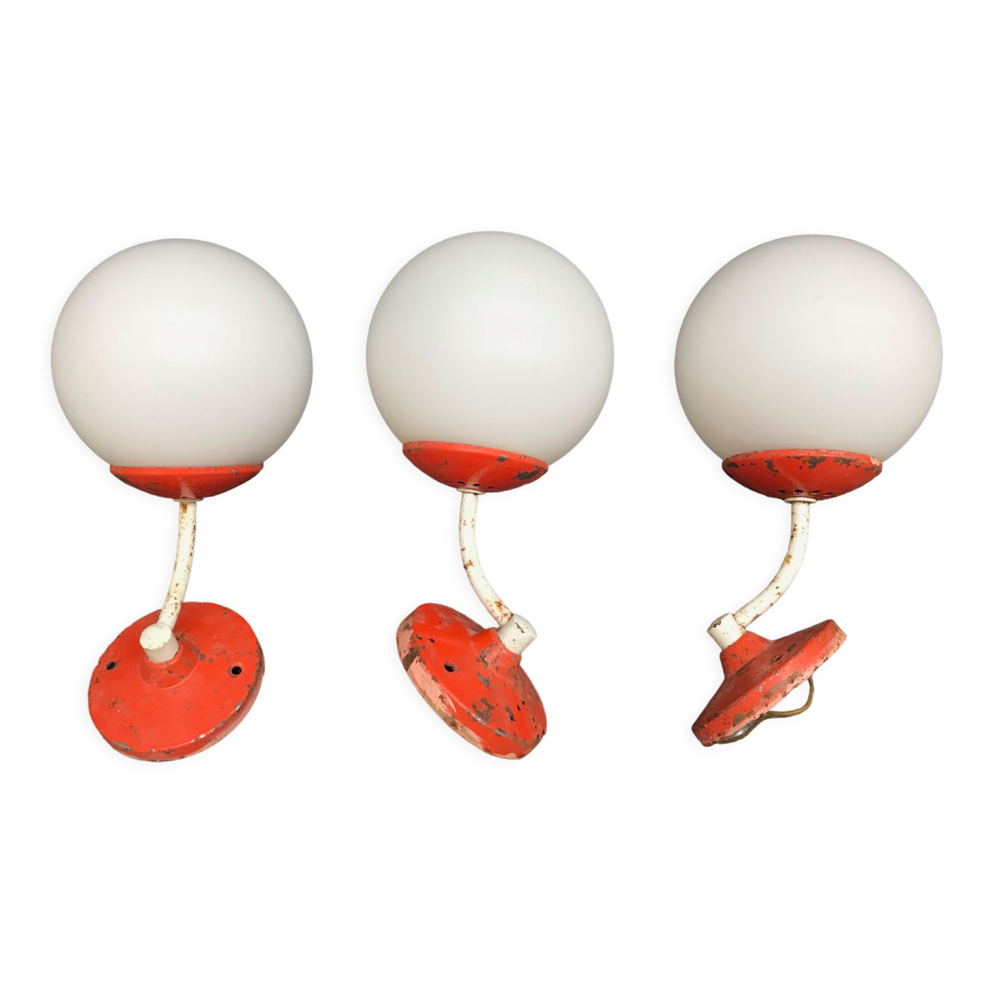 Vintage industrial wall lamps