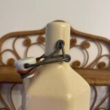 Vintage cream stoneware bottle vase