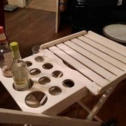Desserte à roulette de jardin
