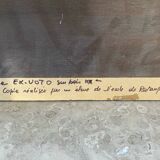 Ex-voto on wood, 20th century