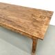 Large brutalist farmhouse table in solid oak from the 1950s.
