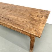 Brutalist farmhouse table in solid oak from the 1950s.