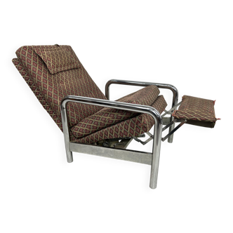 Vintage tubular chrome armchair by Milo Baughman for James Inc./Thayer Coggin.