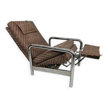 Fauteuil vintage tubulaire en chrome par Milo Baughman pour James Inc./Thayer Coggin