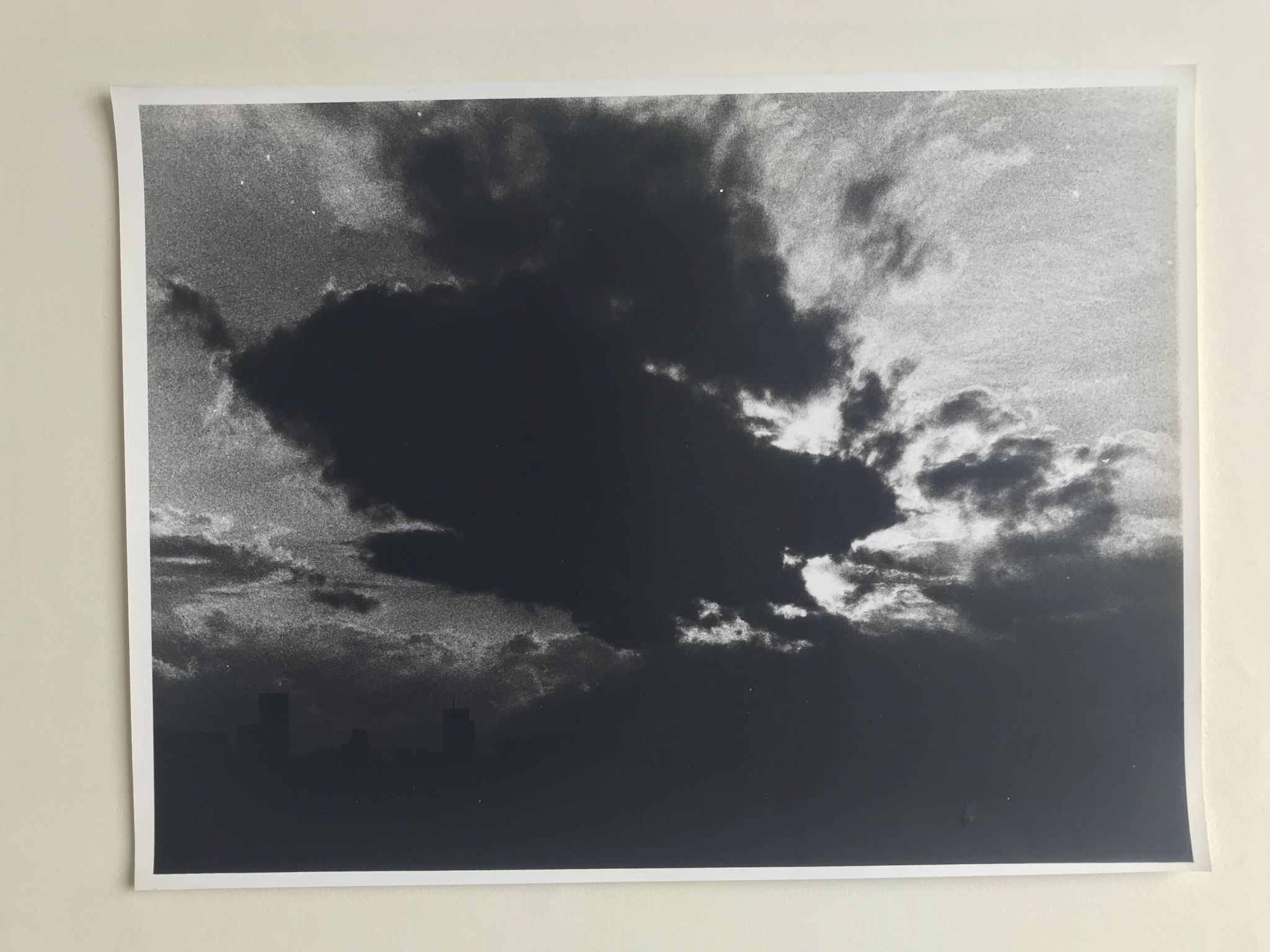 Rosine nusimovici, untitled (cloud iii), c 1980. black and white silver print