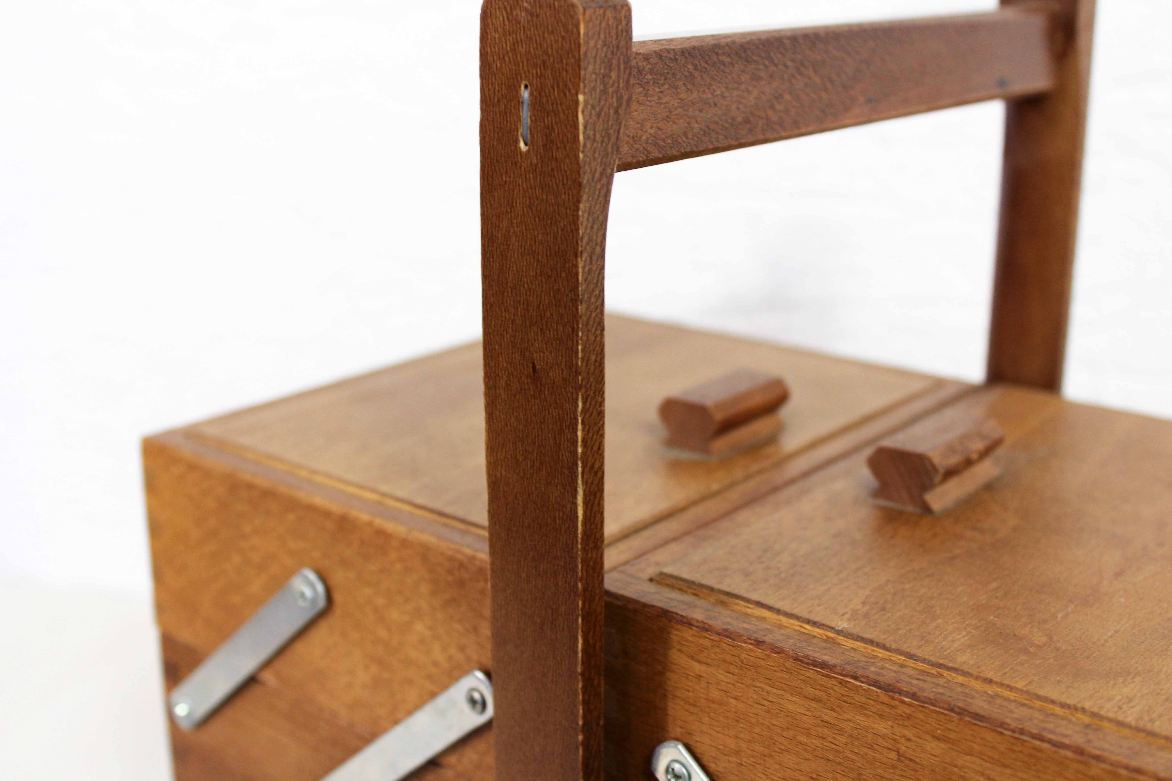 Vintage table sewing box