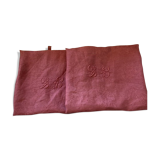 Towel in old fabric "terracotta"
