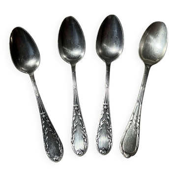 Lot of 4 silver spoons