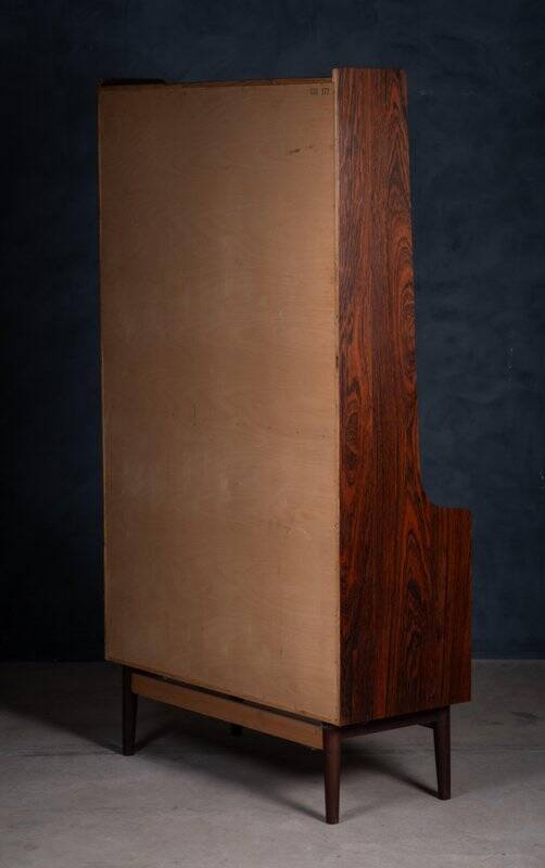 Rosewood Bookcase attributed to Johannes Sorth for Nexø Møbelfabrik, 1960s