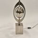 Pair of Ogive lamps in stainless steel by Maison Charles Paris 1970