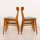 Farstrup teak and wool chairs, set of 4, 1960s
