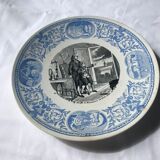 Talking plate - the inventors - n11 Franklin - Sarreguemines