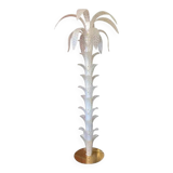 Vintage Opalino Palm Tree Murano Glass Floor Lamp, in the Style of Napoleon