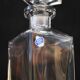 Vintage Mid Century Whiskey Square Decanter Lead Crystal