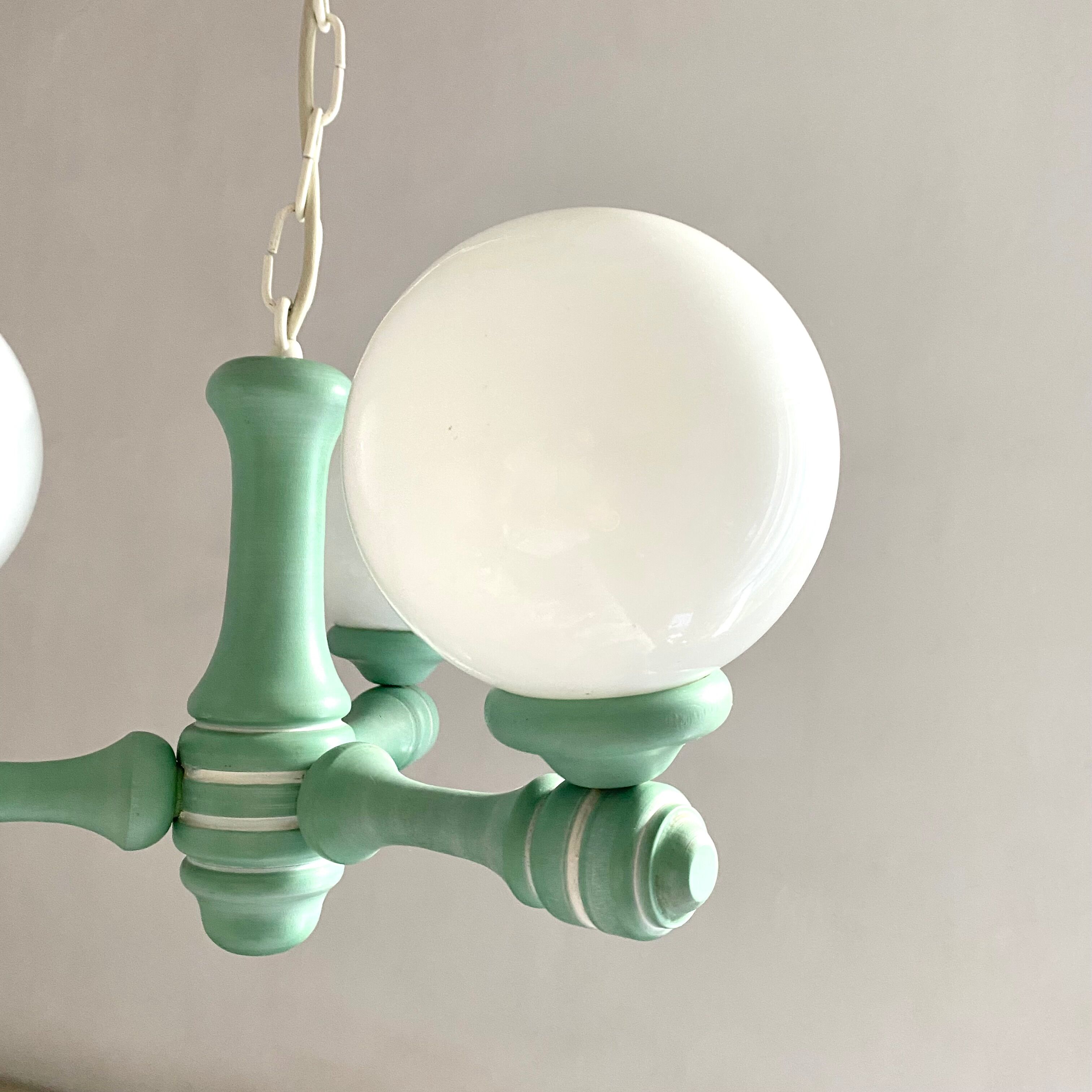 Lustre vintage globes années 80