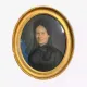 19th-century portrait depicting a woman dressed in black.