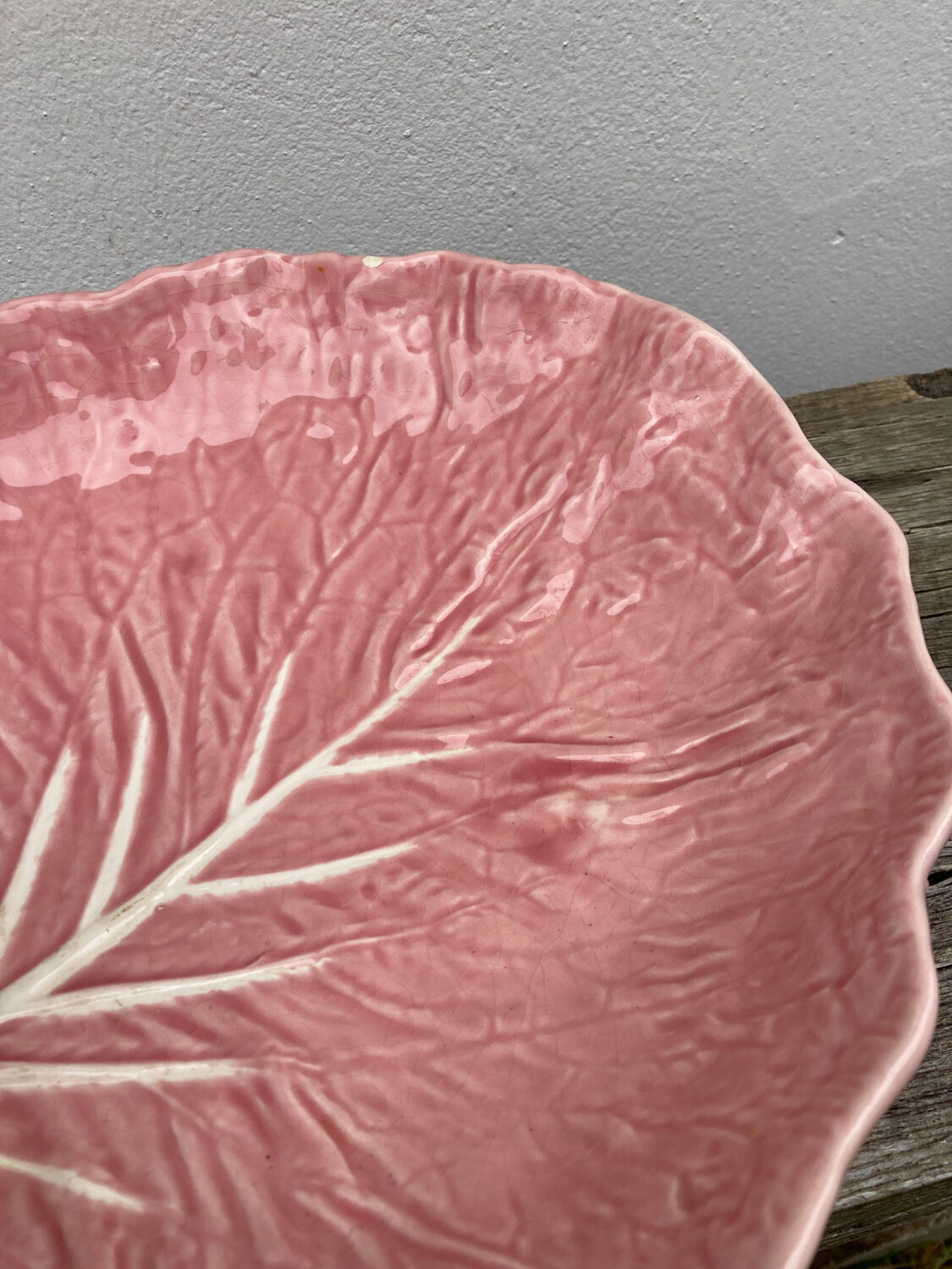 Slip pink cabbage leaf flat empty pocket