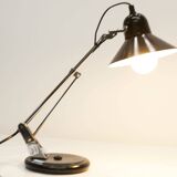 Aluminor 1960 black and chrome lamp Made in France