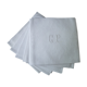Set of 5 damask cotton napkins monograms GP