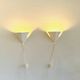 Geometric Pyramid Wall Lamps By J.J.M. Hoogervorst For Anvia Nederland, The Netherlands, 1960S