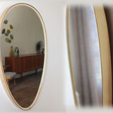 Asymmetric mirror, form free vintage 48 x 33cm