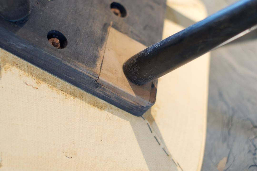 Pair of yellow “Tonneau” chairs Pierre Guariche edition Thonet 1950